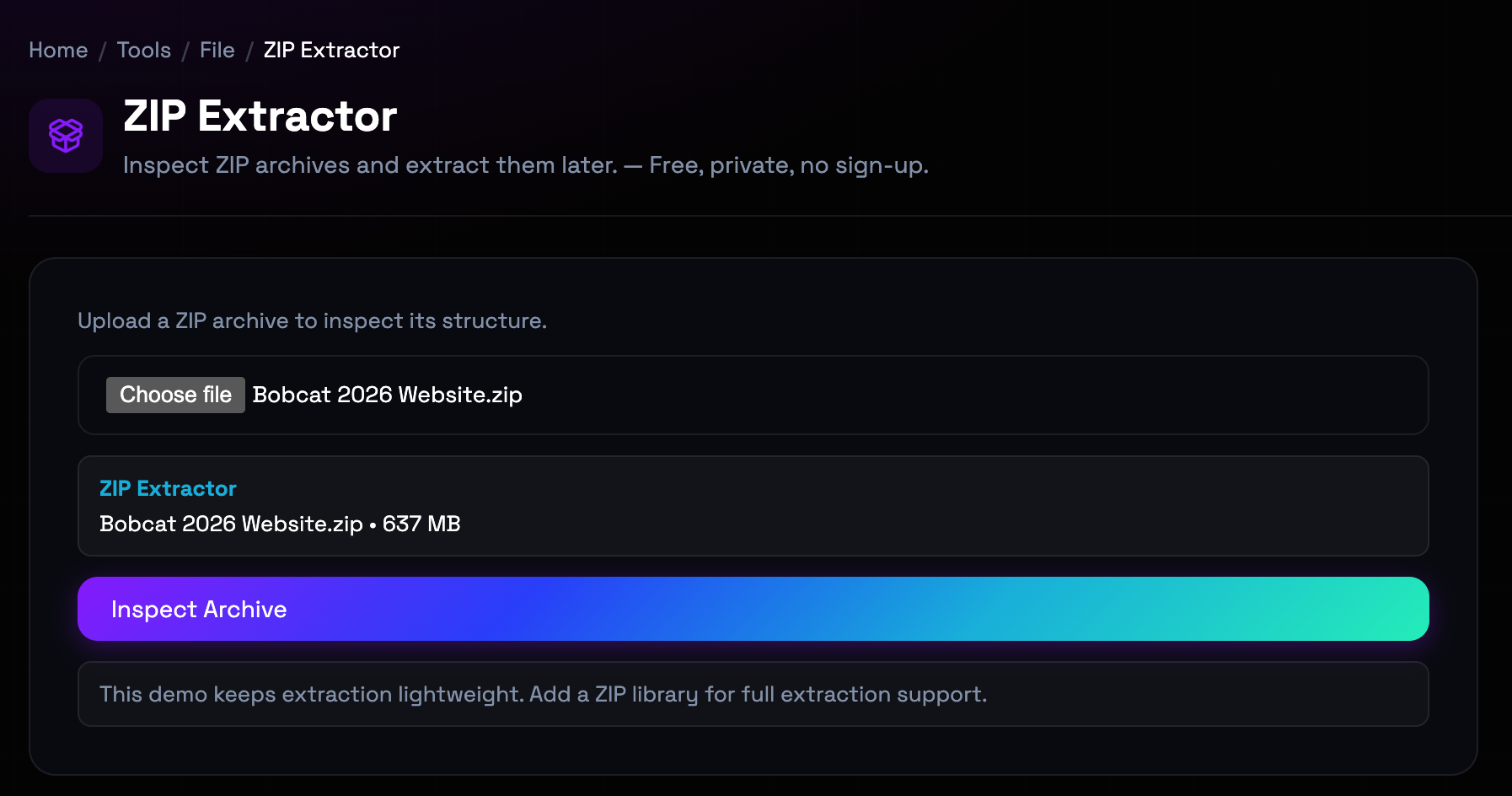 How to use ZIP Extractor online — free, fast, and private